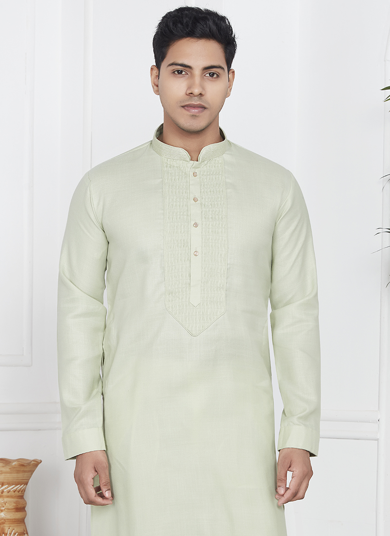 Pista Traditional Wear Kurta Payjama With Foil Print